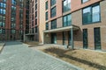 Russia, Novosibirsk - May 02, 2019: Russian courtyards. buildings, house architecture, exterior. city Ã¢â¬â¹Ã¢â¬â¹views